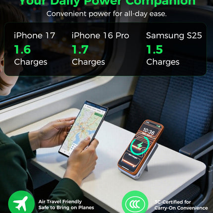 Choetech MagLeap 10000mAh Qi2.2 Certified 25W Magnetic Wireless Charger PD45W Power Bank