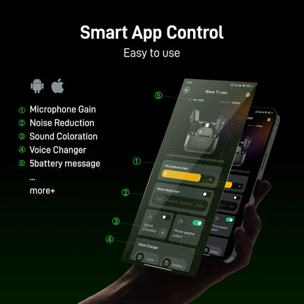 MAONO WAVE T1 MINI Wireless Microphone (2 MICS)