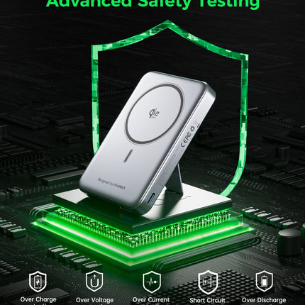 Choetech MagLeap 10000mAh Qi2.2 Certified 25W Magnetic Wireless Charger PD45W Power Bank