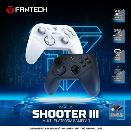 Fantech Wireless Gaming Controller Gamepad Multi-platform Hall-Effect (SHOOTER III WGP13S)