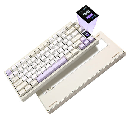 YUNZII AL80 QMK Aluminum Wireless Mechanical Keyboard with LCD Screen