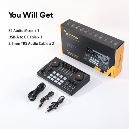 MAONO CASTER AME2 Audio Interface & Podcast Equipment (E2)