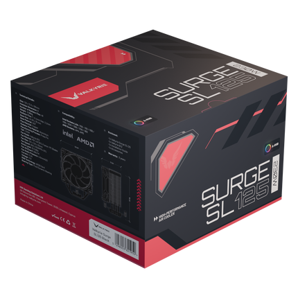 Valkyrie Surge SL125 CPU Cooling PWN ARGB CPU Cooler