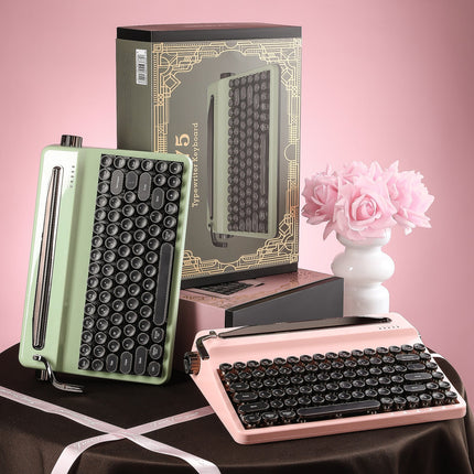YUNZII QL75 Retro Typewriter QMK/VIA Wireless Mechanical Keyboard