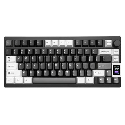 YUNZII AL80 QMK Aluminum Wireless Mechanical Keyboard with LCD Screen