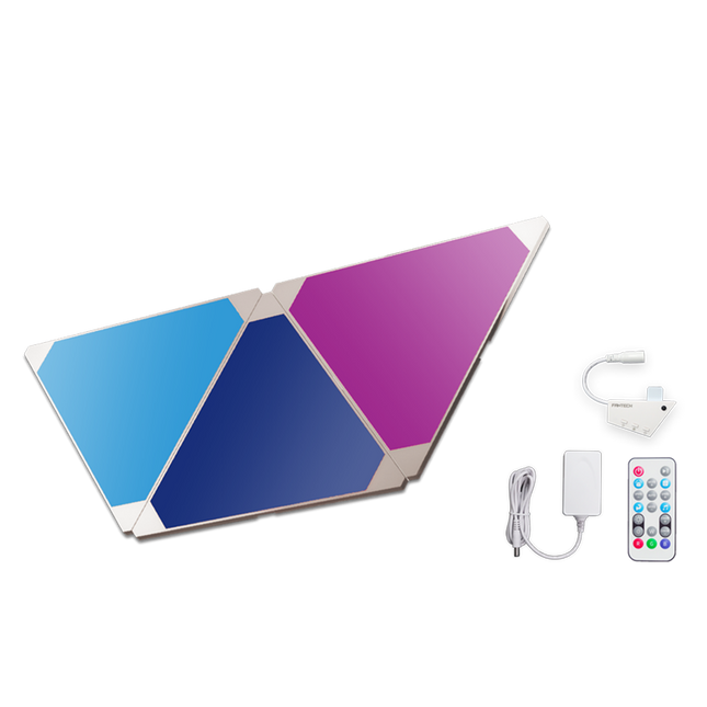 Fantech Smart RGB LED Light Panel Triangle Kit with Smart APP Controller