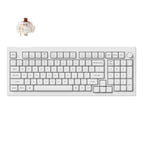 Fully Assembled Knob / White / Gateron Jupiter Brown