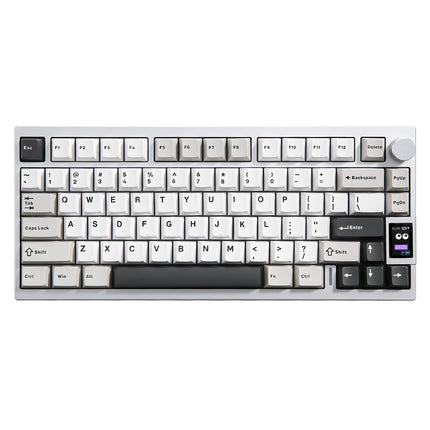 YUNZII AL80 QMK Aluminum Wireless Mechanical Keyboard with LCD Screen