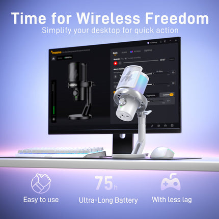 MAONO DM40 Pro USB/Wireless Gaming Desktop Microphone