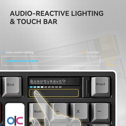 Qwertykeys QK100 Mk2 Prebuilt Wireless Mechanical Keyboard