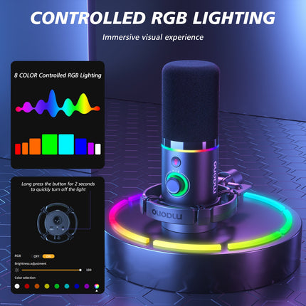 MAONO PD200XS USB/XLR Dynamic Microphone Set with Boom Arm