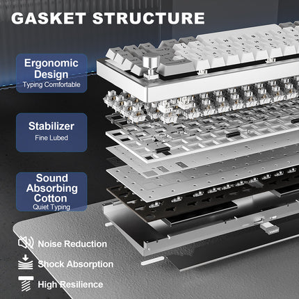 YUNZII AL68 QMK/VIA Tri-Mode Hot-Swap Wireless Mechanical Keyboard