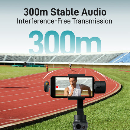 MAONO WAVE T5 Wireless Lavalier Microphone (2MICS) Combo For Carmera / Lightning / Type-C