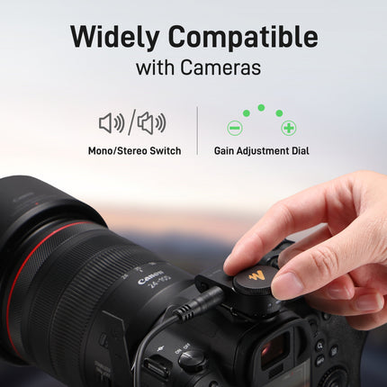 MAONO WAVE T5 Wireless Lavalier Microphone (2MICS) Combo For Carmera / Lightning / Type-C