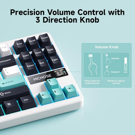 MCHOSE G87 Wireless Gasket Mount Custom Mechanical Keyboard