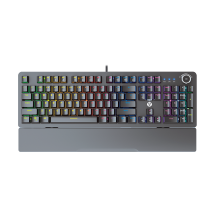 Fantech Gaming PC Mechanical Keyboard RGB Backlit Anti-Ghosting Key with Wrist Rest (MK853)