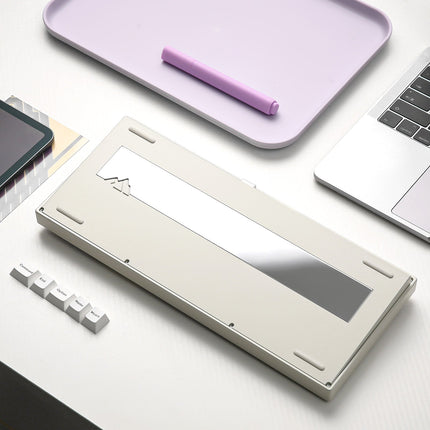 YUNZII AL80 QMK Aluminum Wireless Mechanical Keyboard with LCD Screen