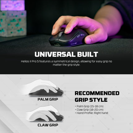 Fantech HELIOS II PRO S XD3V3 8K Wireless Gaming Mouse included 8K Dongle