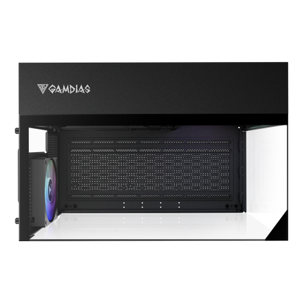 Gamdias ATLAS M3M M-ATX PC CASE Tempered Glass Computer Case with 3 ARGB Fans