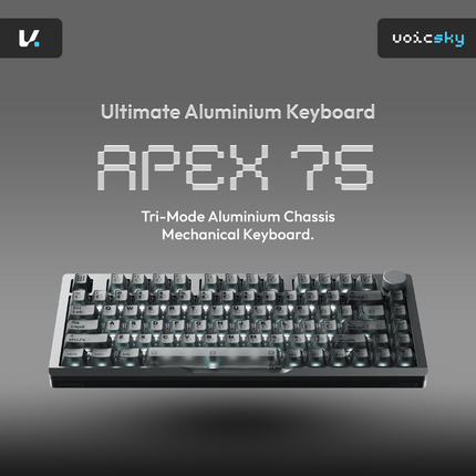 VOICSKY APEX 75 Wireless Anodized Aluminium Chassis Mechanical Keyboard