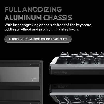 VOICSKY APEX 75 Wireless Anodized Aluminium Chassis Mechanical Keyboard