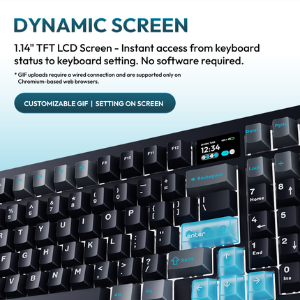 VOICSKY ECHO 75 Wireless Mechanical Keyboard With Dynamic Screen