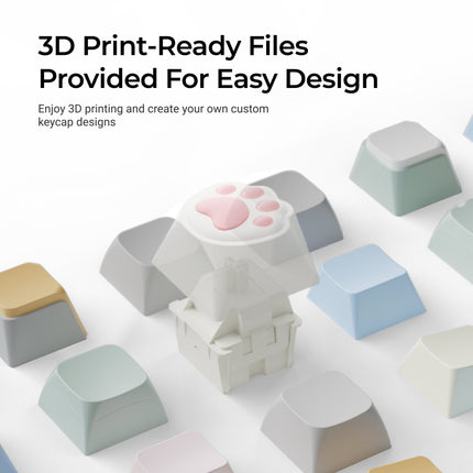 Big Kitty Paw Key 3D Files For Customization