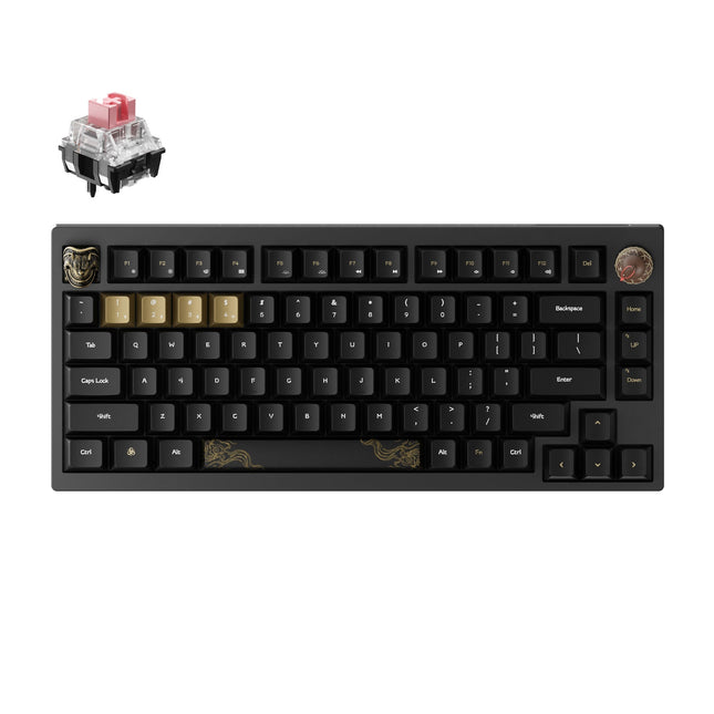 Black Myth Wukong Wireless Mechanical Keyboard Deluxe Edition-Golden Pink Switch