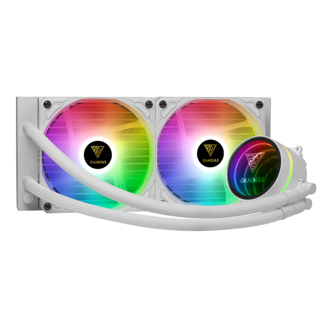 Gamdias CHIONE M3-240W ARGB 240mm Liquid CPU Cooler White
