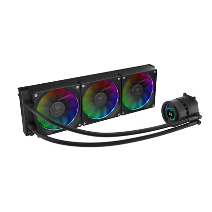 Gamdias ARGB 340mm IPS LCD Display Liquid CPU Cooler Support Intel LGA 1700/1200/1151/2011 AMD AM5/AM4