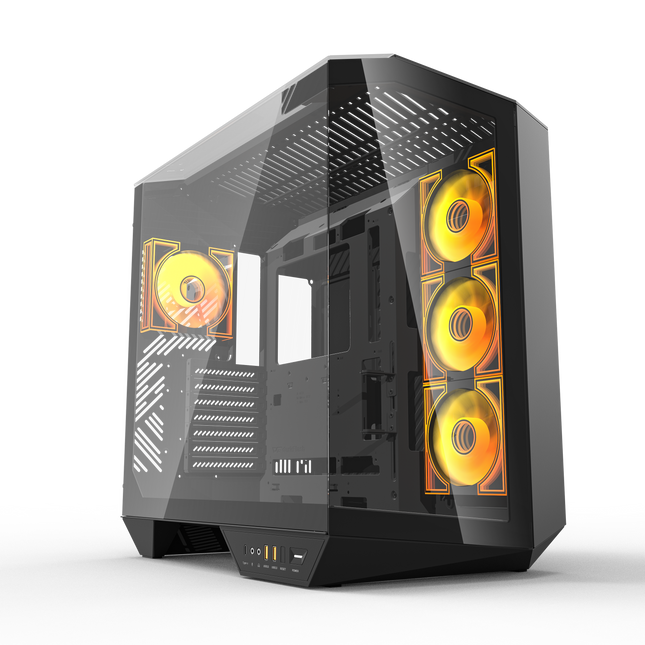 DarkFlash PC Case ATX Mid-Tower Gaming Computer Case with 4x ARGB Fans