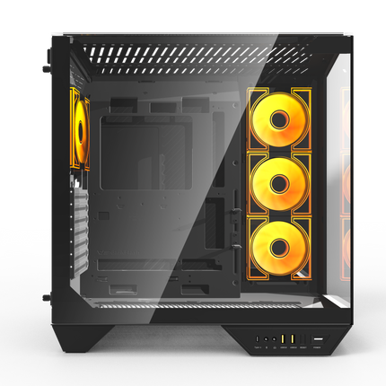 DarkFlash PC Case ATX Mid-Tower Gaming Computer Case with 4x ARGB Fans