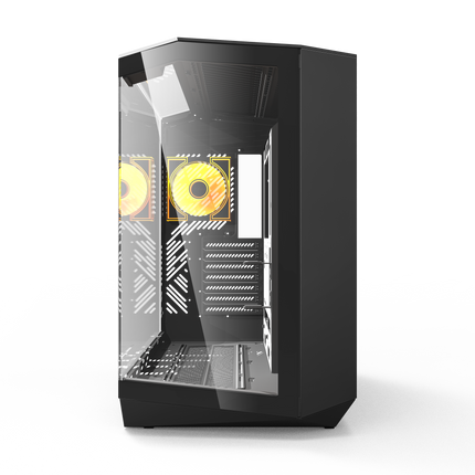 DarkFlash PC Case ATX Mid-Tower Gaming Computer Case with 4x ARGB Fans