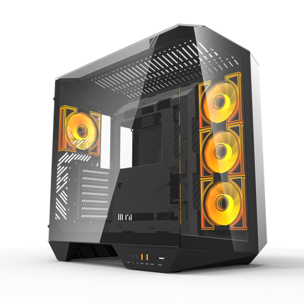 DarkFlash PC Case ATX Mid-Tower Gaming Computer Case with 4x ARGB Fans