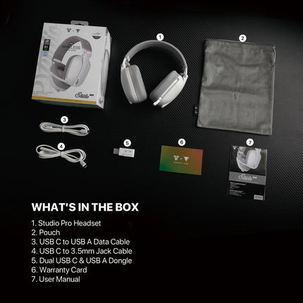 Fantech WHG03 PRO Wireless, Bluetooth, 3.5mm and wired USB-C with 7.1 Surround Sound Headset