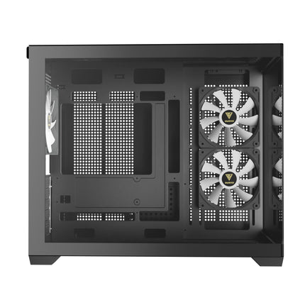 Gamdias AURA GC10M V2 M-ATX PC CASE Tempered Glass Side Panel with 3 ARGB Fans