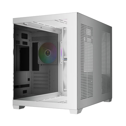 Gamdias AURA GC10M V2 M-ATX PC CASE Tempered Glass Side Panel with 3 ARGB Fans