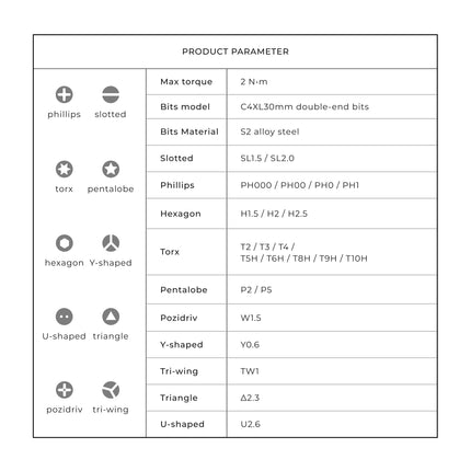HOTO PRECISION SCREWDRIVER PEN (MANUAL)