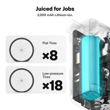 HOTO Air Pump Pocket Portable Lightweight Air Compressor for Bike