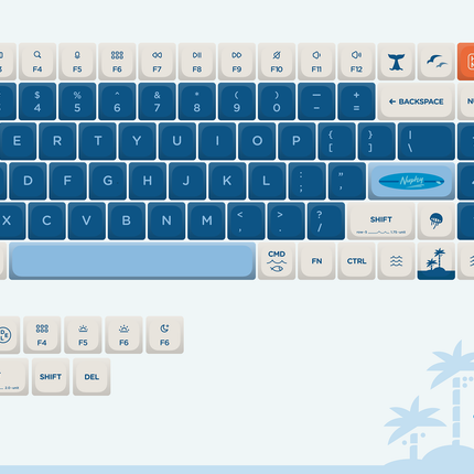 Nuphy Shiokaze nSA Dye-sub PBT Keycaps
