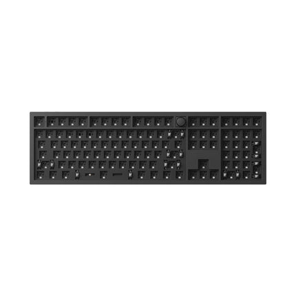 Keychron Q6 Max QMK VIA Wireless Custom Mechanical Keyboard 100% Layout Aluminum Black for Mac Windows Linux Barebone Knob