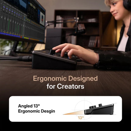 Maono P2 USB Hybrid Aluminium panel Audio Interface for Music Production, Streaming, Podcast