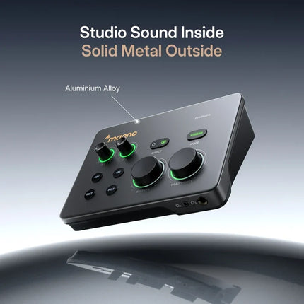 Maono P2 USB Hybrid Aluminium panel Audio Interface for Music Production, Streaming, Podcast