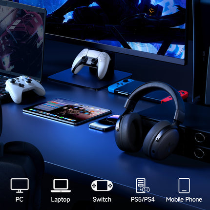 MCHOSE V9 Pro Wireless Gaming Headset with Noise Canceling Microphone