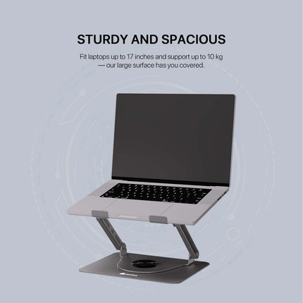 Fantech NC30 Notebook Laptop Cooler RGB Cooling Stand with 360° Rotating Base - Grey