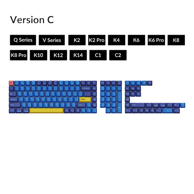 Keychron OEM Dye-Sub PBT Keycap Set - Beach