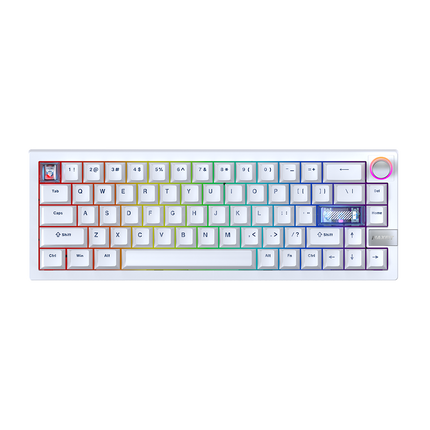 Fantech MAXFIT6 65% Hot-Swap QMK/VIA Wireless Mechanical Keyboard with Knob