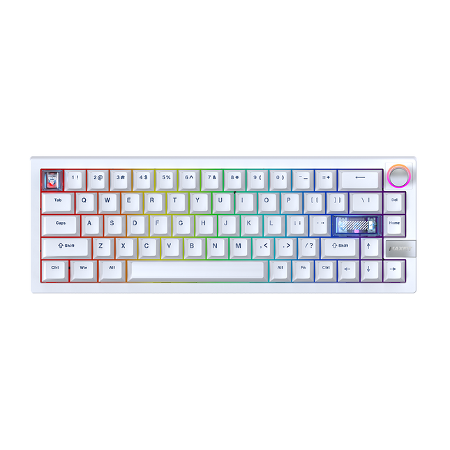 Fantech MAXFIT6 65% Hot-Swap QMK/VIA Wireless Mechanical Keyboard with Knob