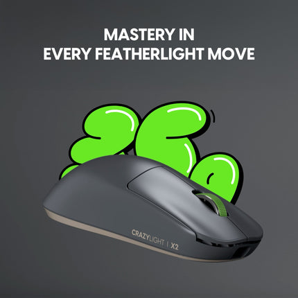 Pulsar X2 CrazyLight 8K 35g Ultra-Lightweight Wireless Gaming Mouse