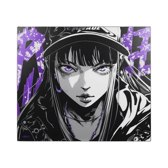 Pwnage Nyomi Purple Limited Edition 420x490x3mm Glass Mousepad